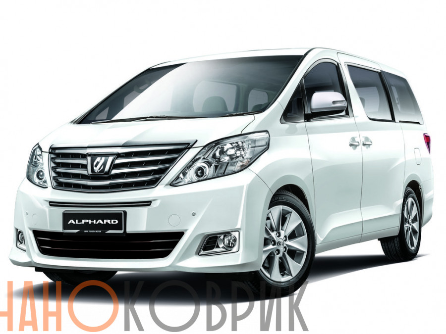 Автомобильные коврики ЭВА (EVA) для Toyota Alphard II правый руль рестайл (H20 гибрид) 2011-2015 